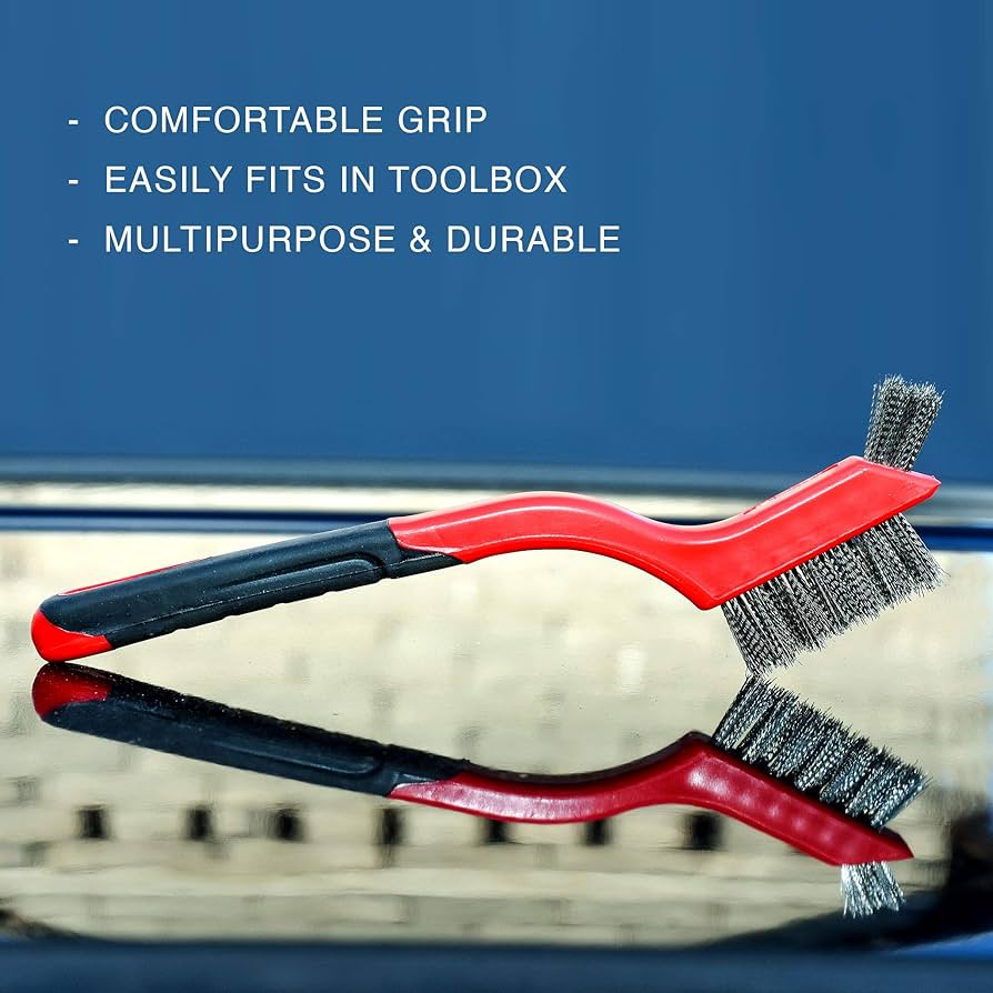 Lavaxon Wire Brush Set 3Pcs - Nylon/Brass/Stainless Steel